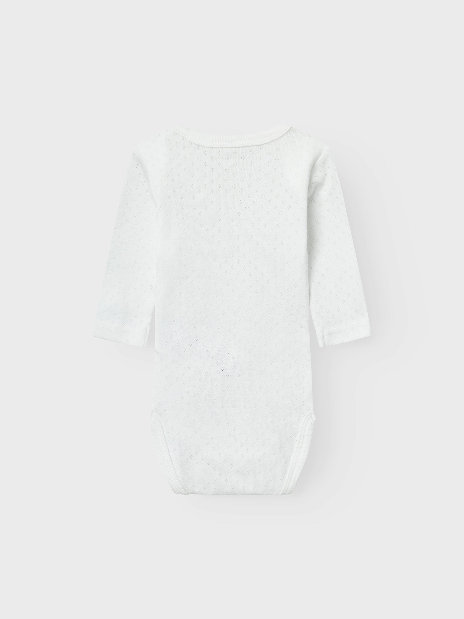 Βρεφικά κορμάκια σετ 2 τεμ unisex NBFBODY 2P LS WHITE NEEDLEDROP NOOS 13222505 | 13222505