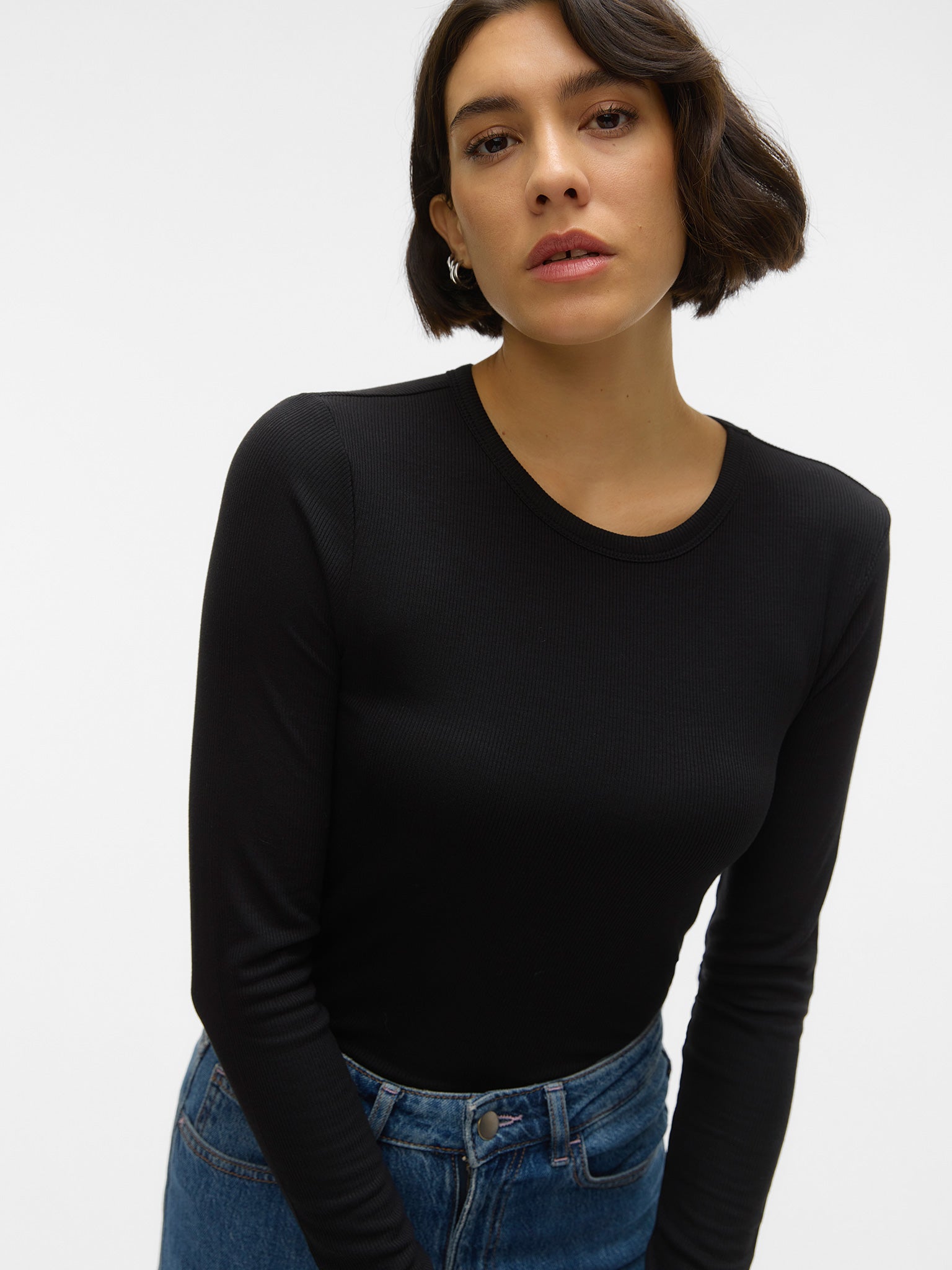Γυναικεία μπλούζα ριπ AWIRWINA LS O-NECK TOP NOOS 10300893 | 10300893