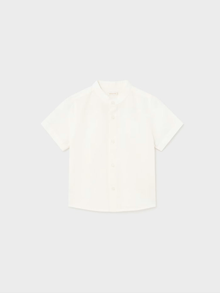 Βρεφικό πουκάμισο γιακάς μάο λινό 24-01113-086 | 24-01113-086