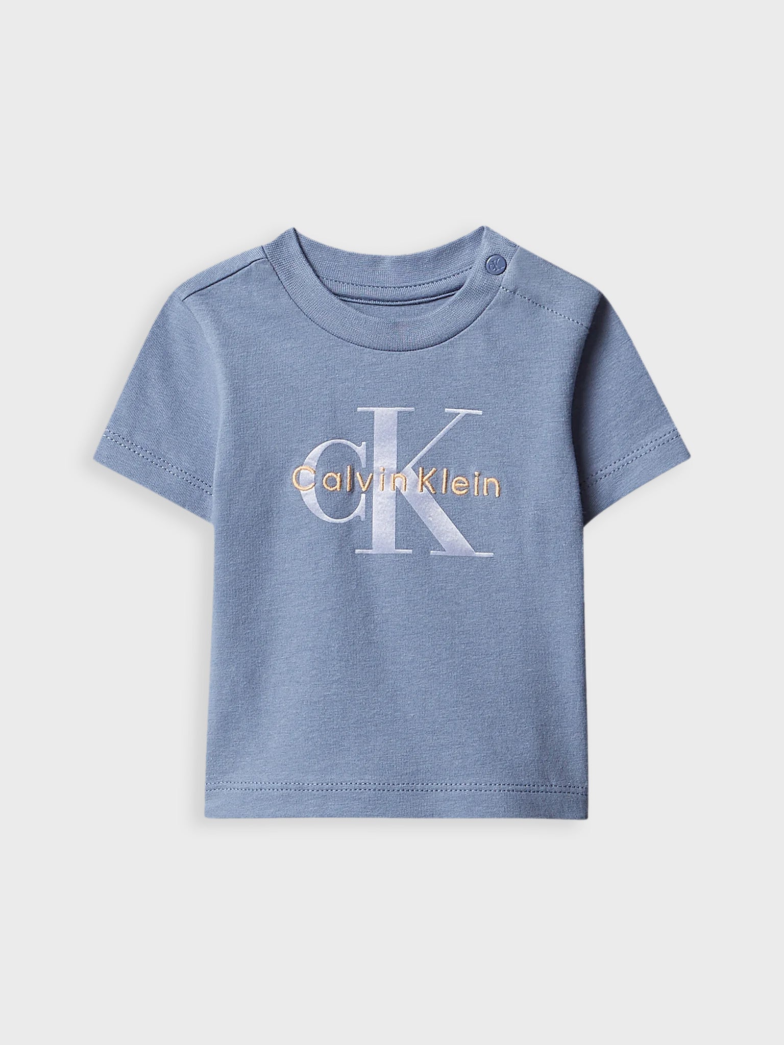 Βρεφική μπλούζα μακό CK LOGO SS T-SHIRT LVCKSJA48BC4I | LVCKSJA48BC4I