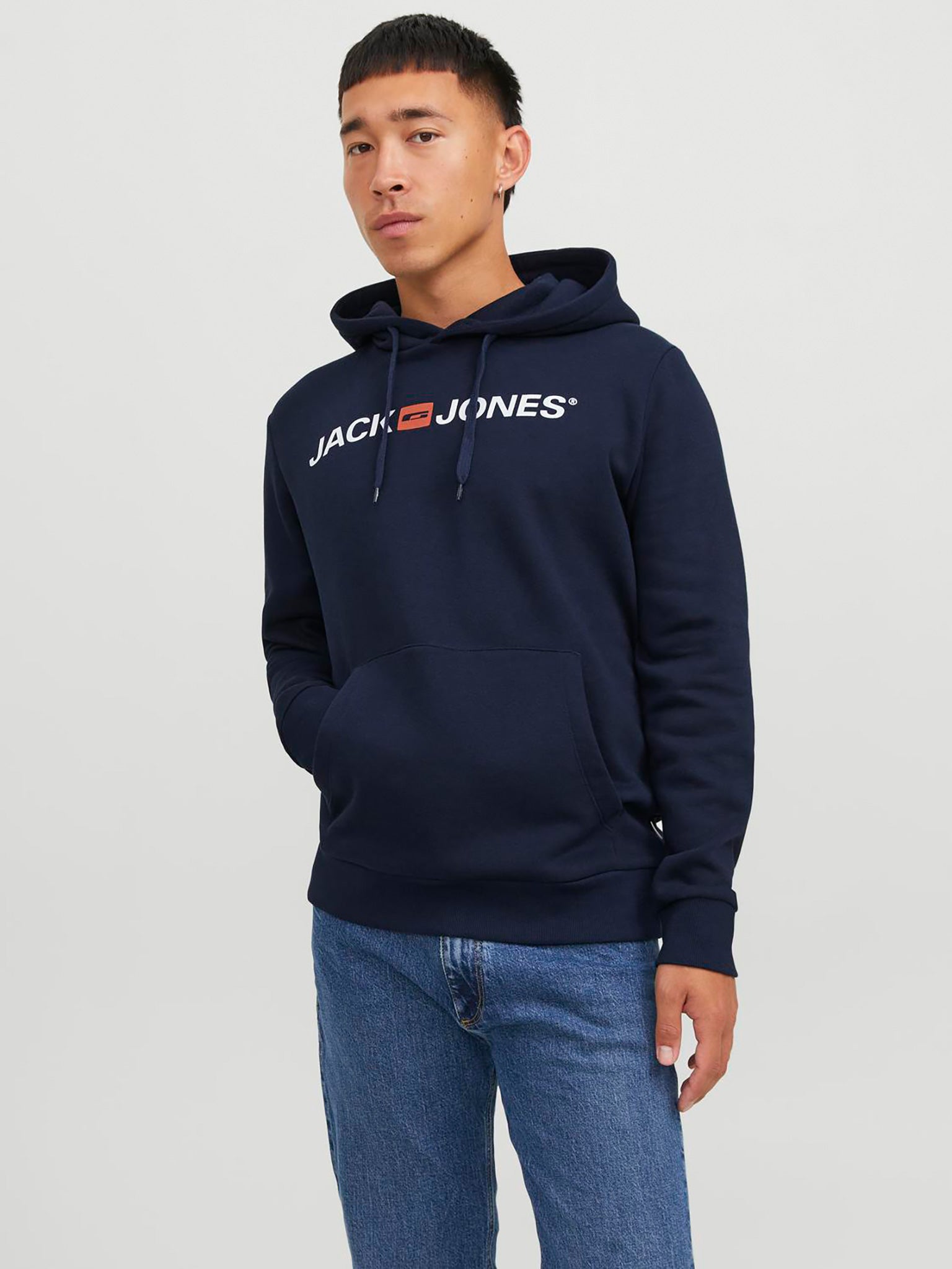 Ανδρική μπλούζα φούτερ JJECORP OLD LOGO SWEAT HOOD NOOS 12137054 | 12137054