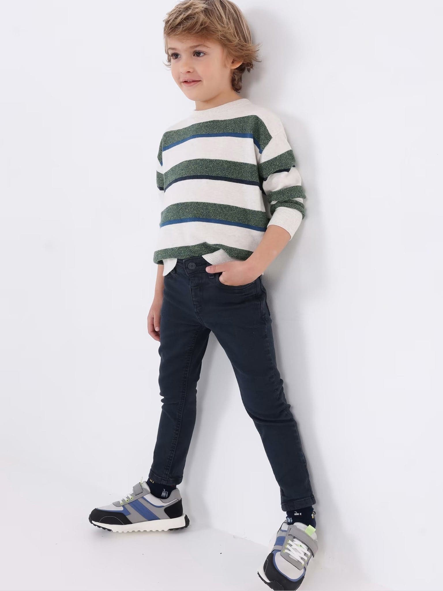 Παιδικό παντελόνι καπαρντινέ skinny fit | 13-04524-026