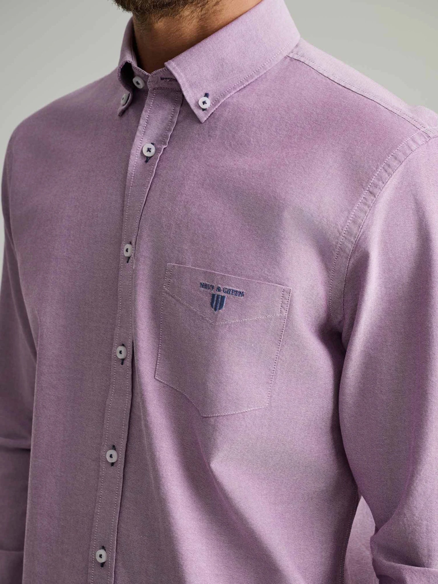 Ανδρικό πουκάμισο violet 24NG.KR130/1B.1 | 24NG.KR130/1B.1