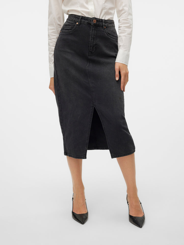 Γυναικεία φούστα τζιν VMVERI HR CALF DENIM SKIRT GA MIX NOOS 10295731 | 10295731