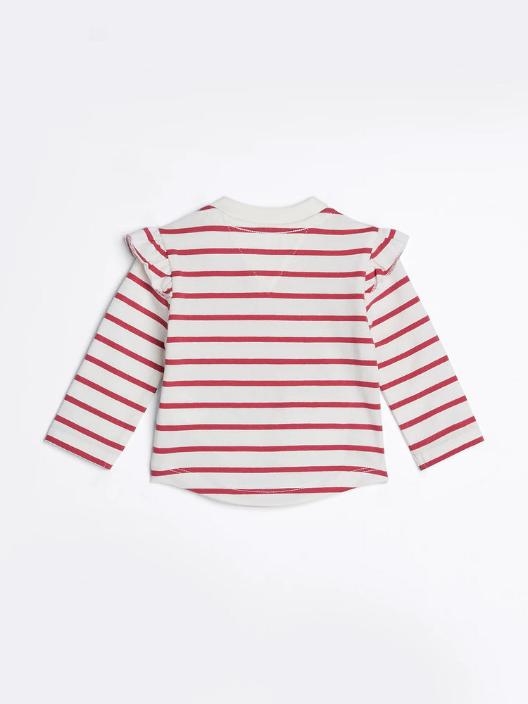 Βρεφική μπλούζα ριγέ NAUTICAL STRIPE GIRL TEE LS KN0KN01916XI0 | KN0KN01916XI0