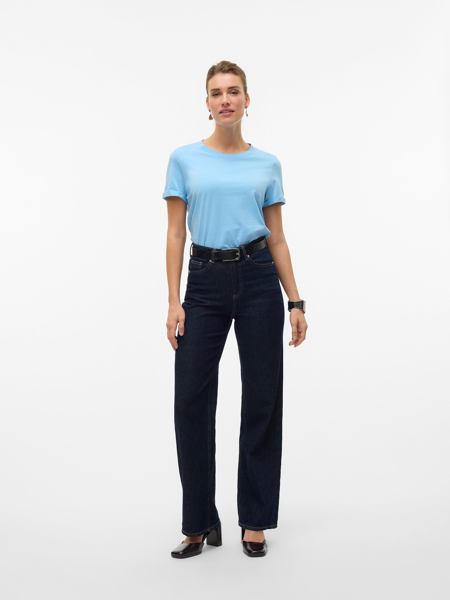 Γυναικείο t-shirt Airy Blue VMPAULA S/S T-SHIRT GA NOOS 10243889 | 10243889