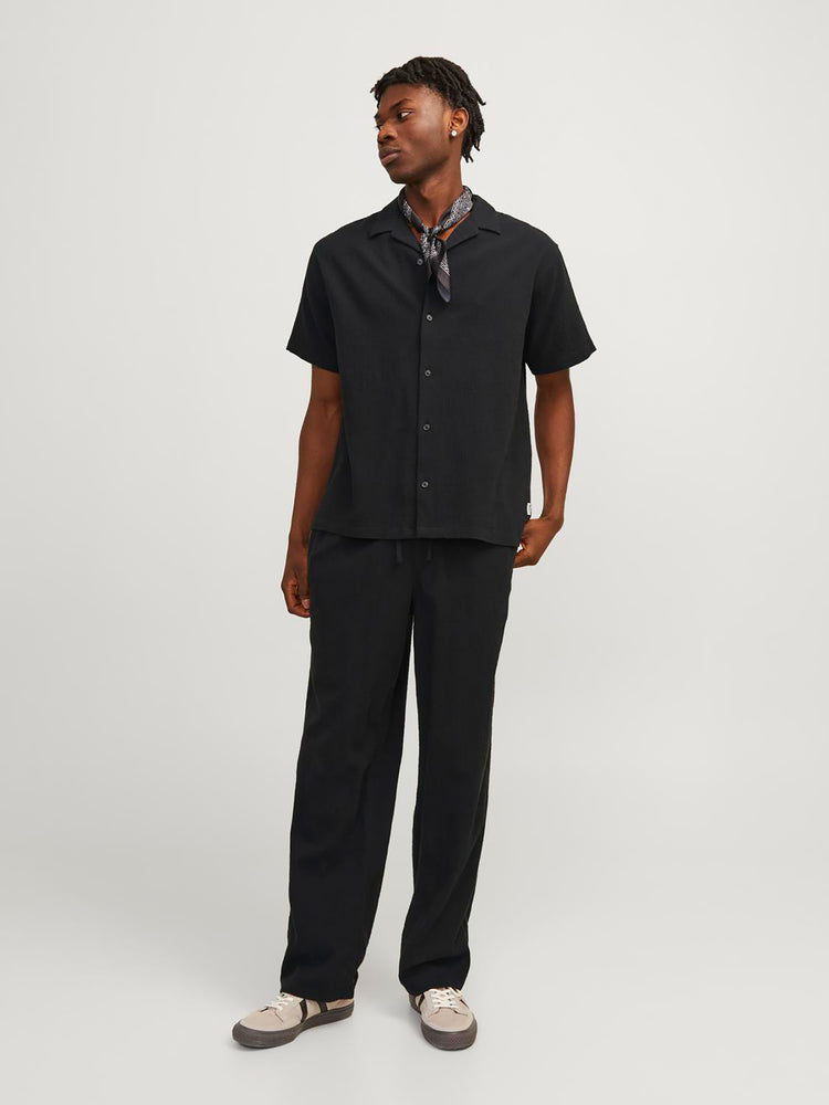 Ανδρικό πουκάμισο γκοφρέ JORLUKE CRINKLE RESORT SHIRT 12255781 | 12255781