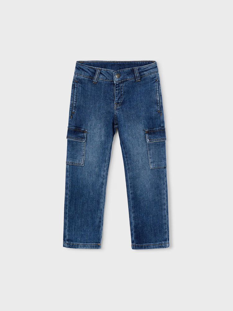 Παιδικό παντελόνι τζιν cargo | 26-03578-092