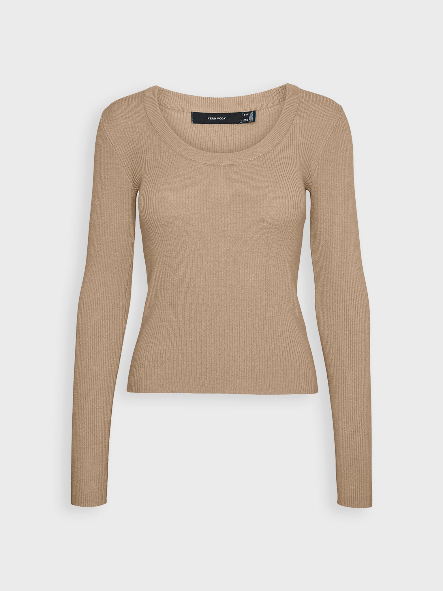 Γυναικεία μπλούζα πλεκτή VMGOLD RIB LS U-NECK PULLOVER GA 10309467 | 10309467