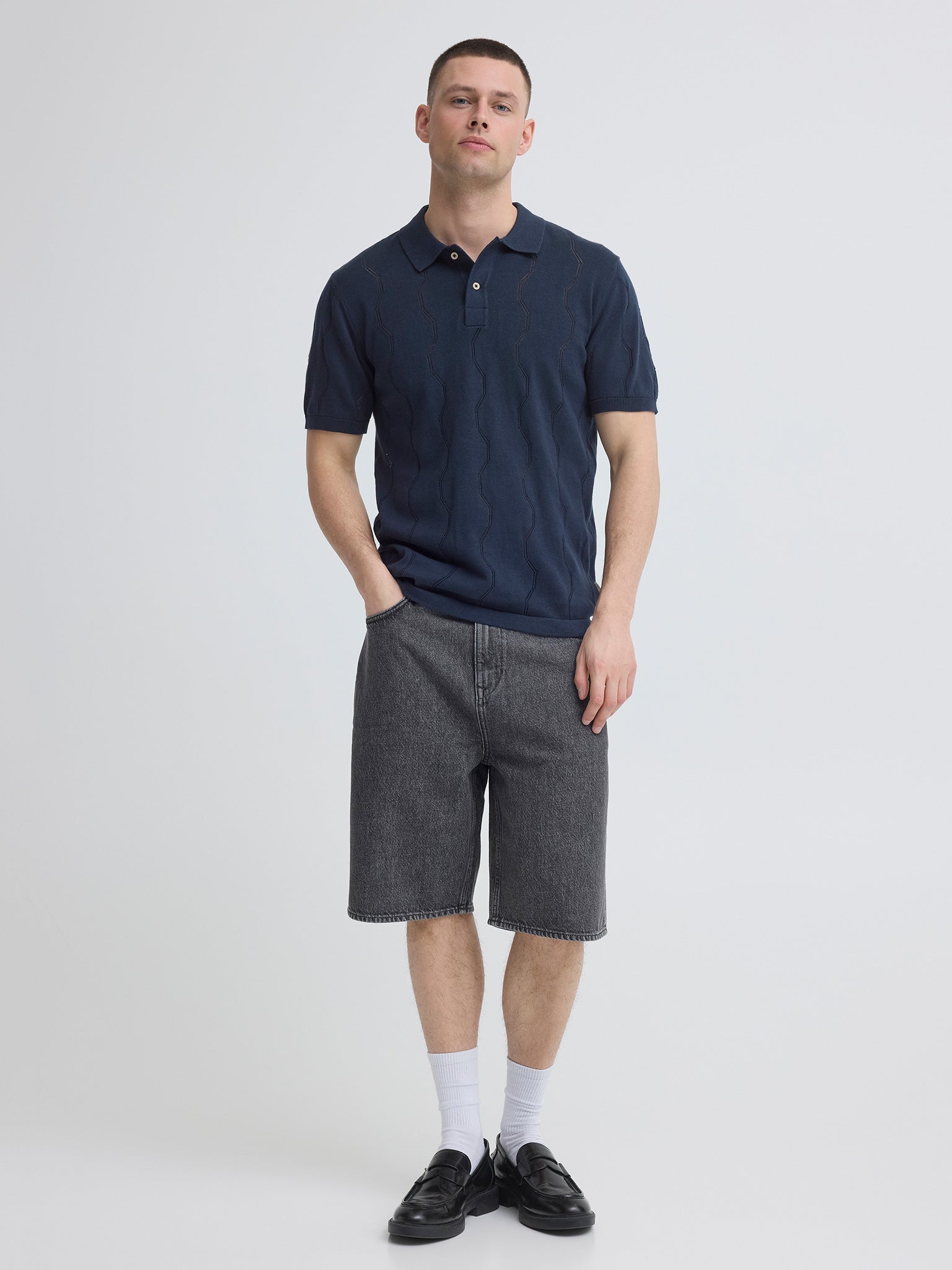 Ανδρικό polo πλεκτό BHDURAN KNIT POLO 20720742 | 20720742