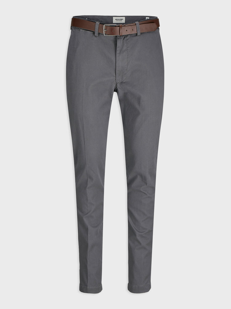 Ανδρικό παντελόνι με ζώνη JPSTMARCO FRANCO CHINO W BELT 12279249 | 12279249