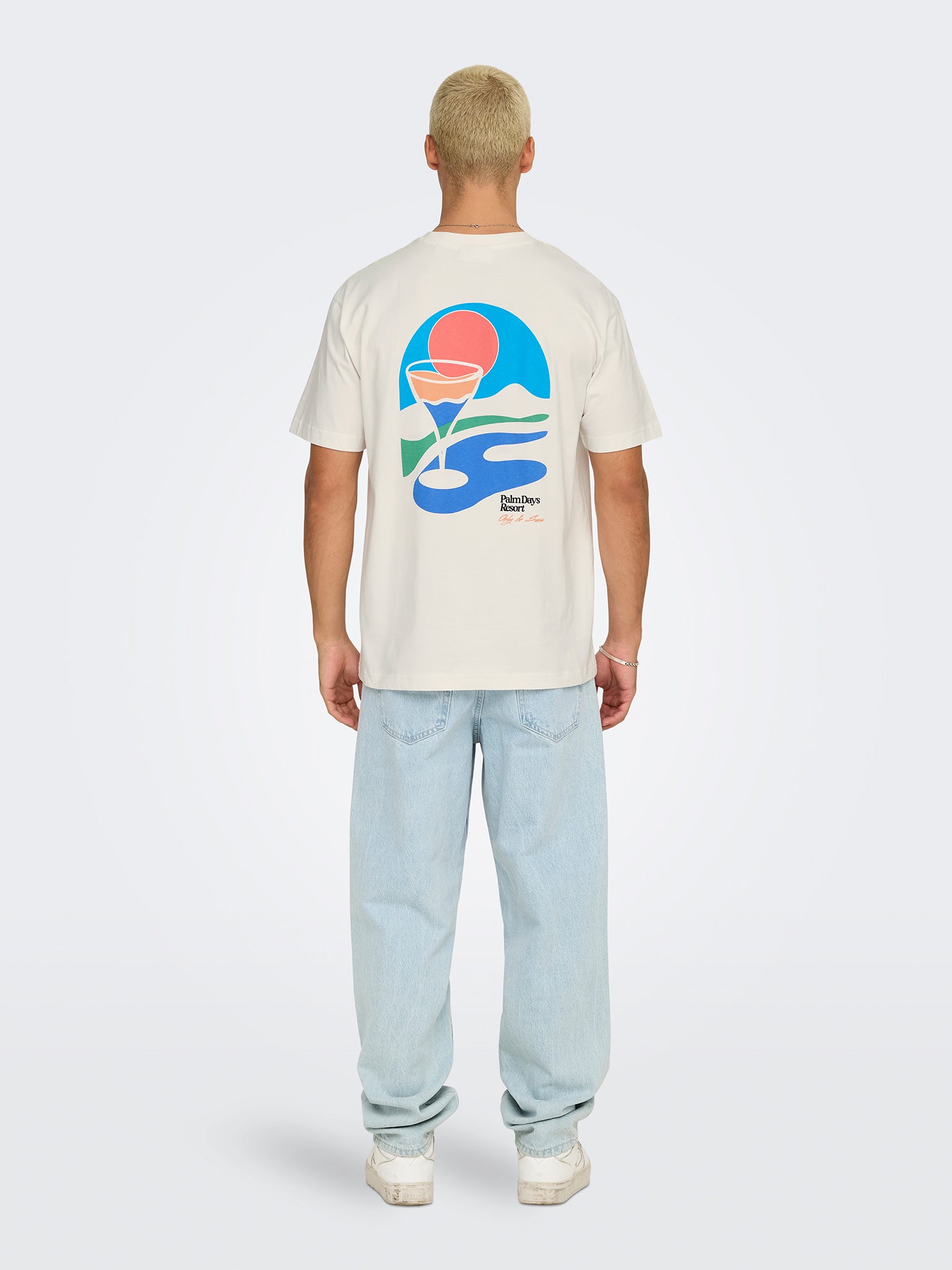 Ανδρικό t-shirt ONSPALM DAYS PRINT RLX SS TEE 22033417 | 22033417