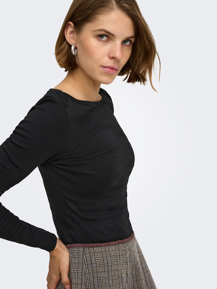 Γυναικεία μπλούζα ONLRILEY L/S BOATNECK TOP JRS 15386479 | 15386479