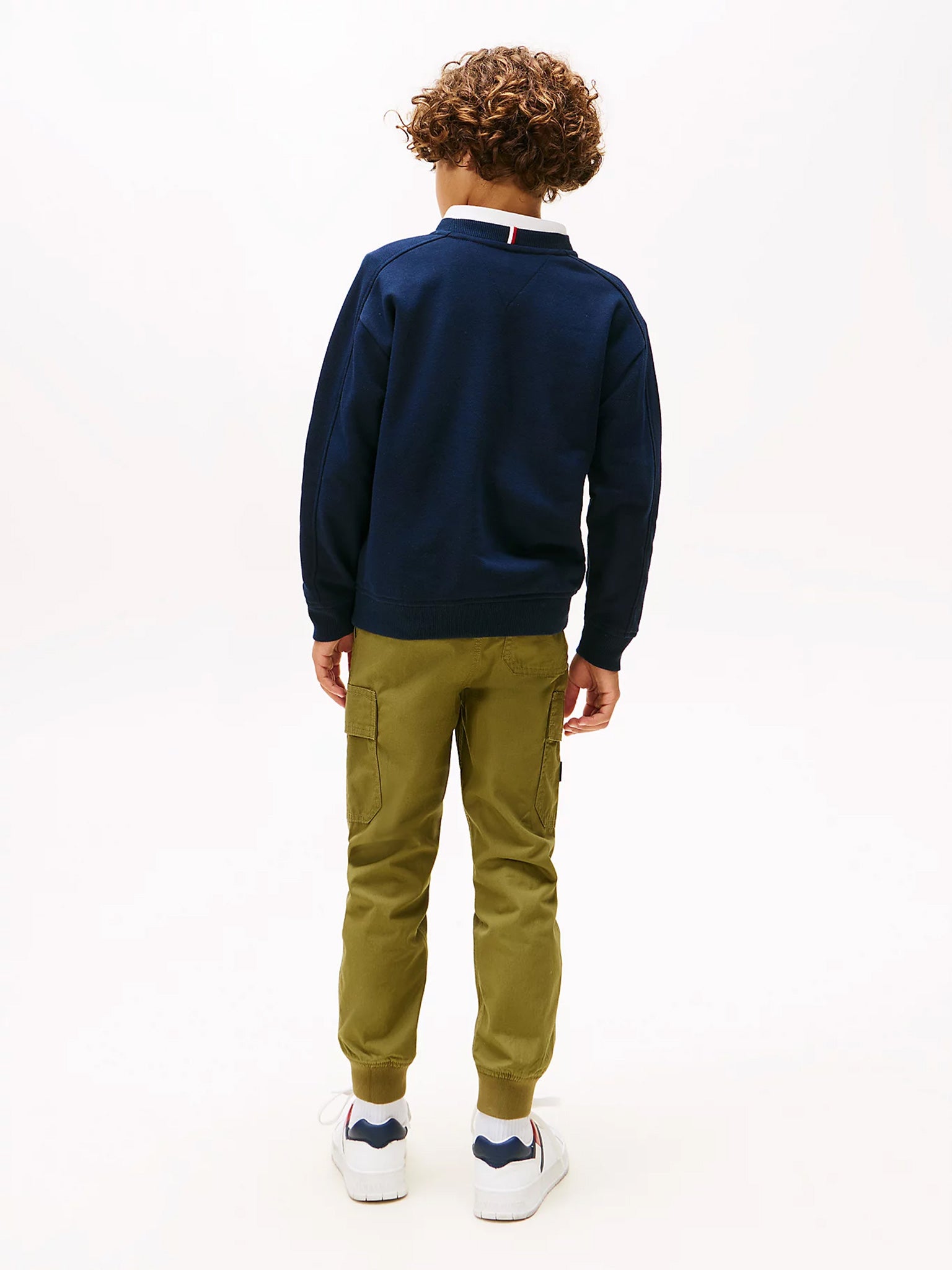 Παιδική μπλούζα φούτερ VARSITY RAISED PRINT SWEATSHIRT KB0KB09899C1G | KB0KB09899C1G