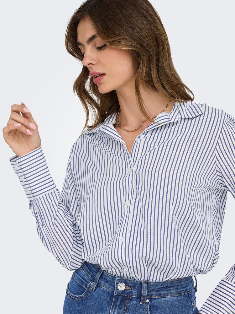 Γυναικείο πουκάμισο ριγέ ONLBERIT LIFE L/S SHIRT NOOS 15320243 | 15320243