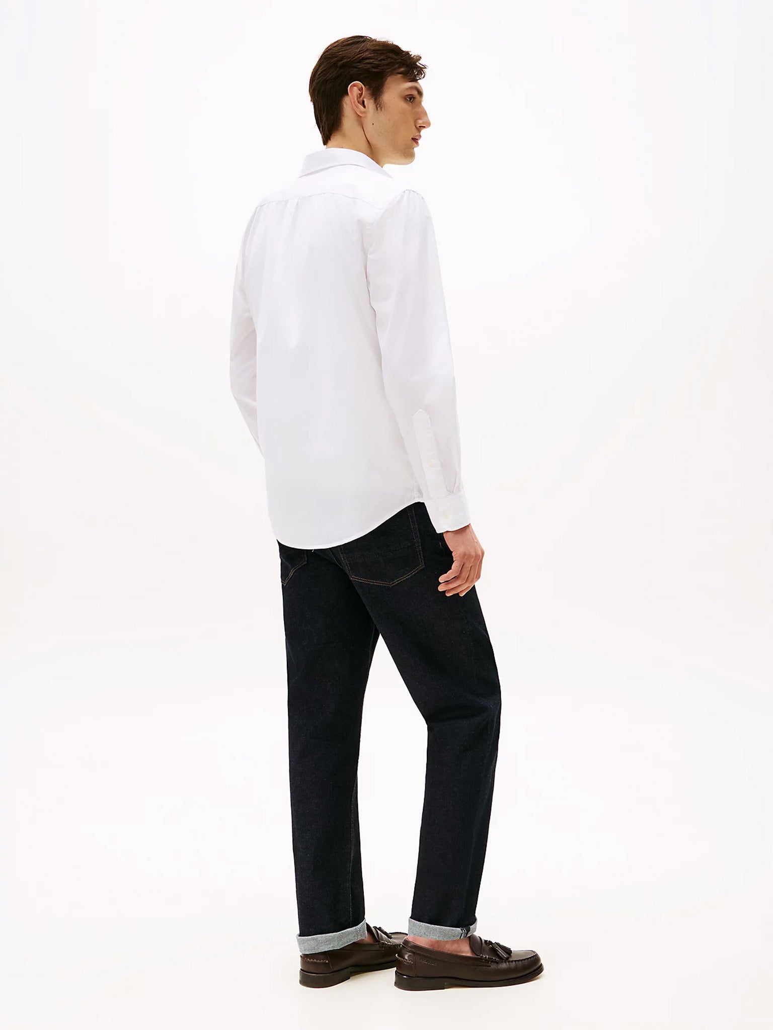 Ανδρικό πουκάμισο CORE FLEX POPLIN SOLID RF SHIRT MW0MW39988YBR | MW0MW39988YBR