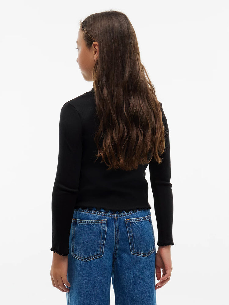 Παιδική μπλούζα ριπ MOCK NECK TOP LS KG0KG08802BDS | KG0KG08802BDS