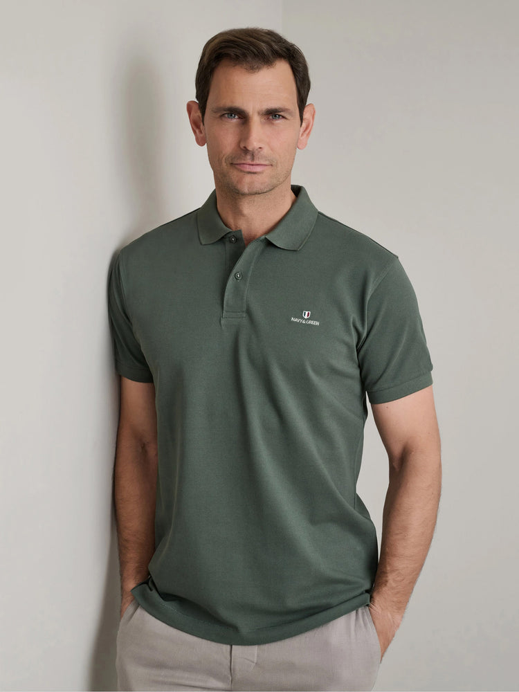 Ανδρικό polo army green 24GE.300.9 | 24GE.300.9