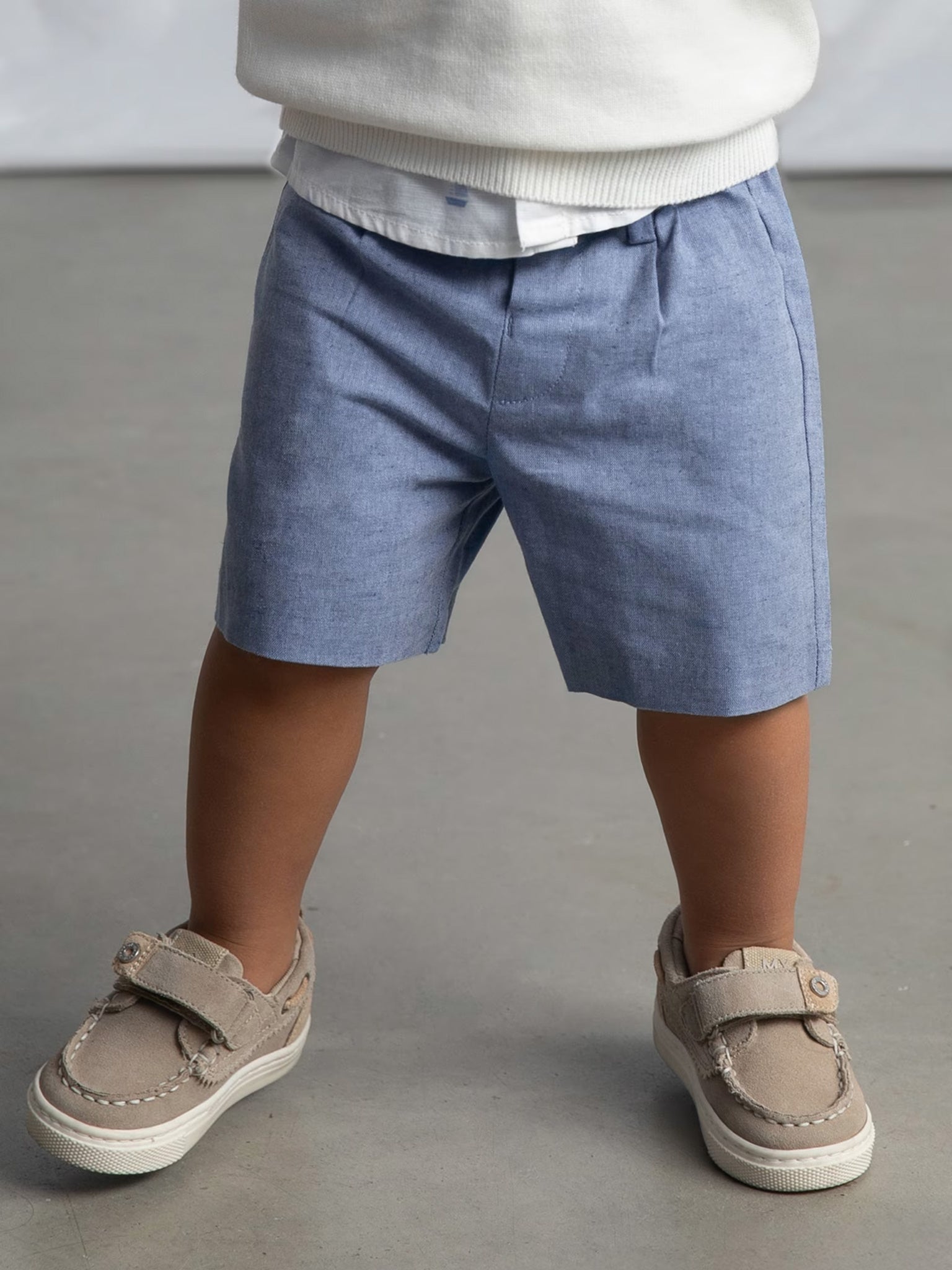 Βρεφική βερμούδα λινή suiting | 26-01215-048