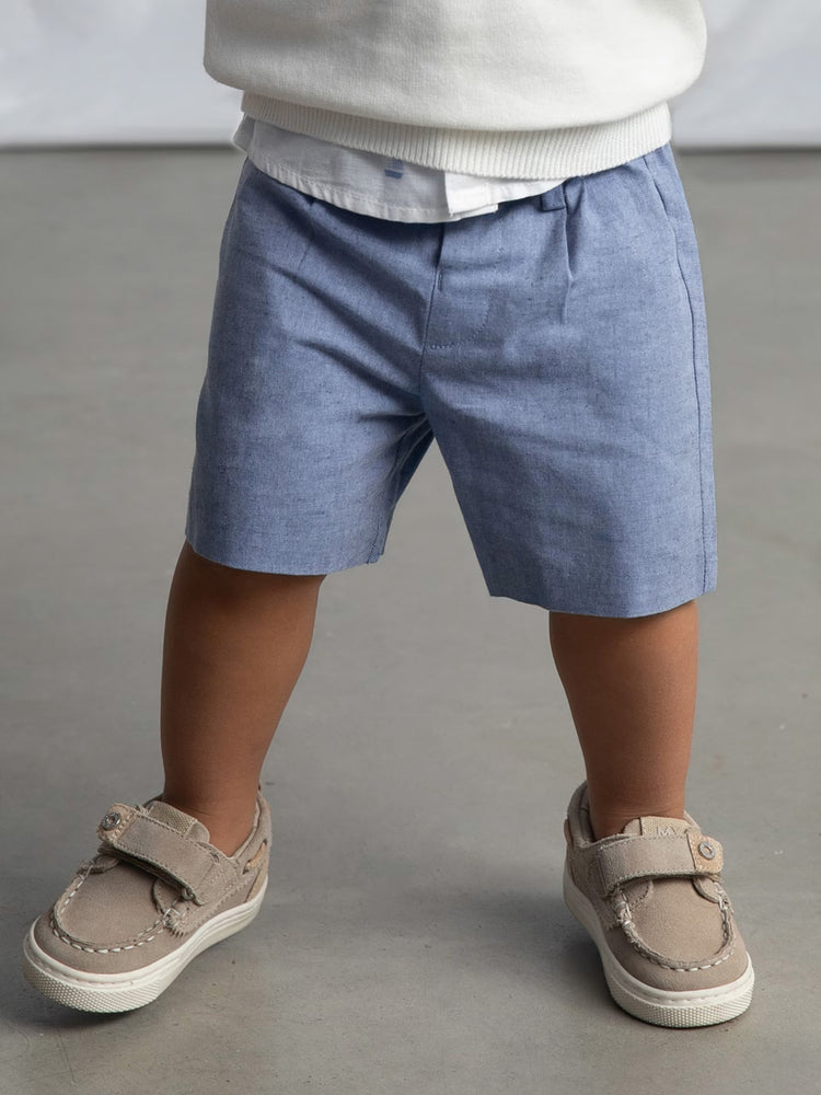 Βρεφική βερμούδα λινή suiting | 26-01215-048