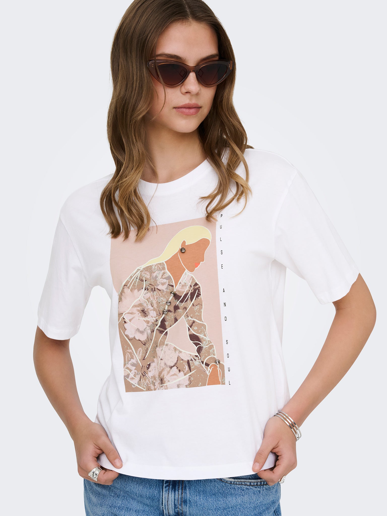 Γυναικείο t-shirt Susan pulse ONLSUSAN S/S PRINT TOP BOX JRS 15372179 | 15372179