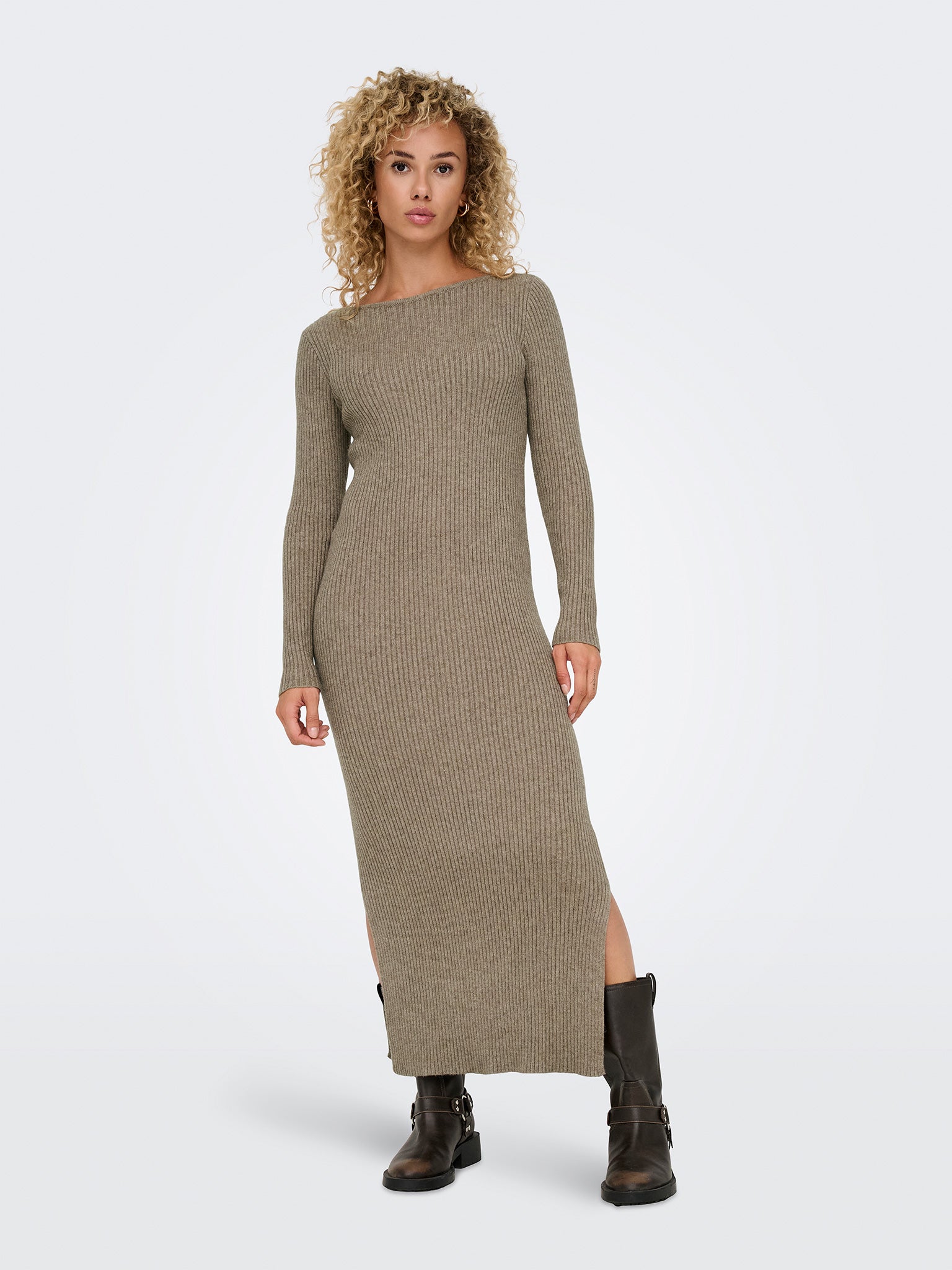 Γυναικείο φόρεμα πλεκτό ONLKATIA LS MAXI BOATN DRESS CC KNT 15324649 | 15324649