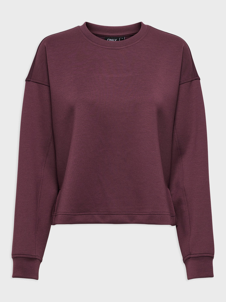 Γυναικεία μπλούζα φούτερ ONLALINA LIFE SLIT ROUNDNECK 15364555 | 15364555