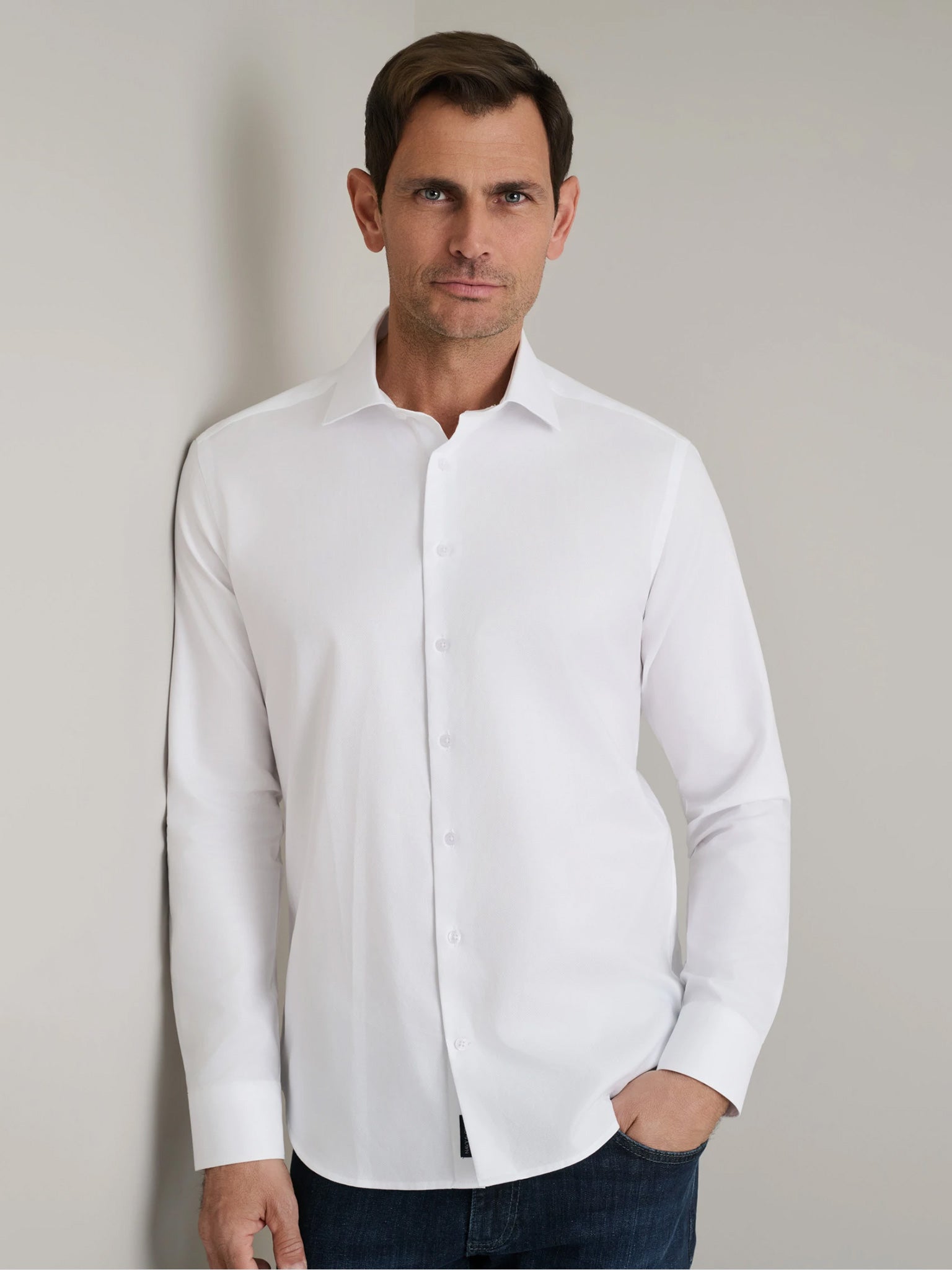 Ανδρικό πουκάμισο absolute white 24NG.B370/NGM.2 | 24NG.B370/NGM.2