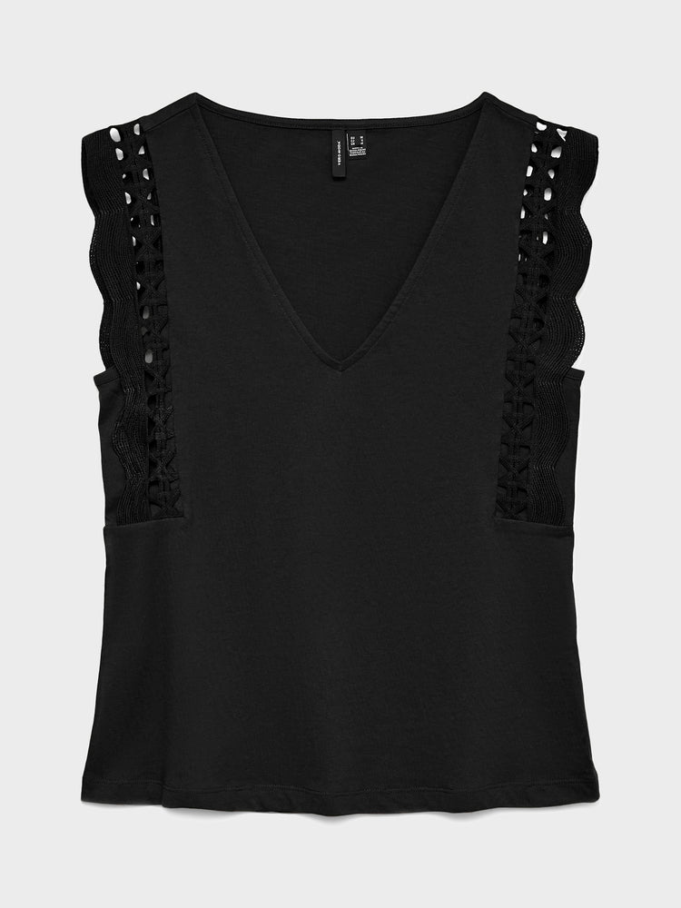 Γυναικεία μπλούζα VMGABBY SL V-NECK TOP JRS 10339862 | 10339862