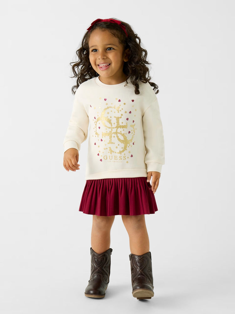 Παιδικό φόρεμα με πλισέ τελείωμα K5BK07KAD74G012 | K5BK07KAD74G012