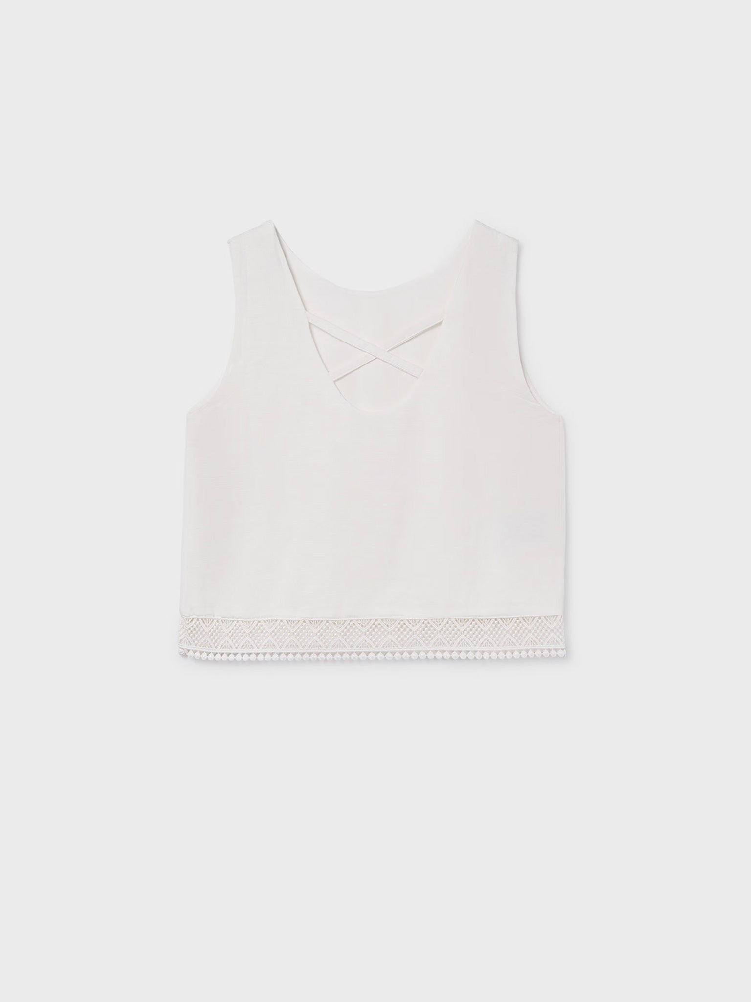 Εφηβική μπλούζα δαντέλα | 26-06157-095