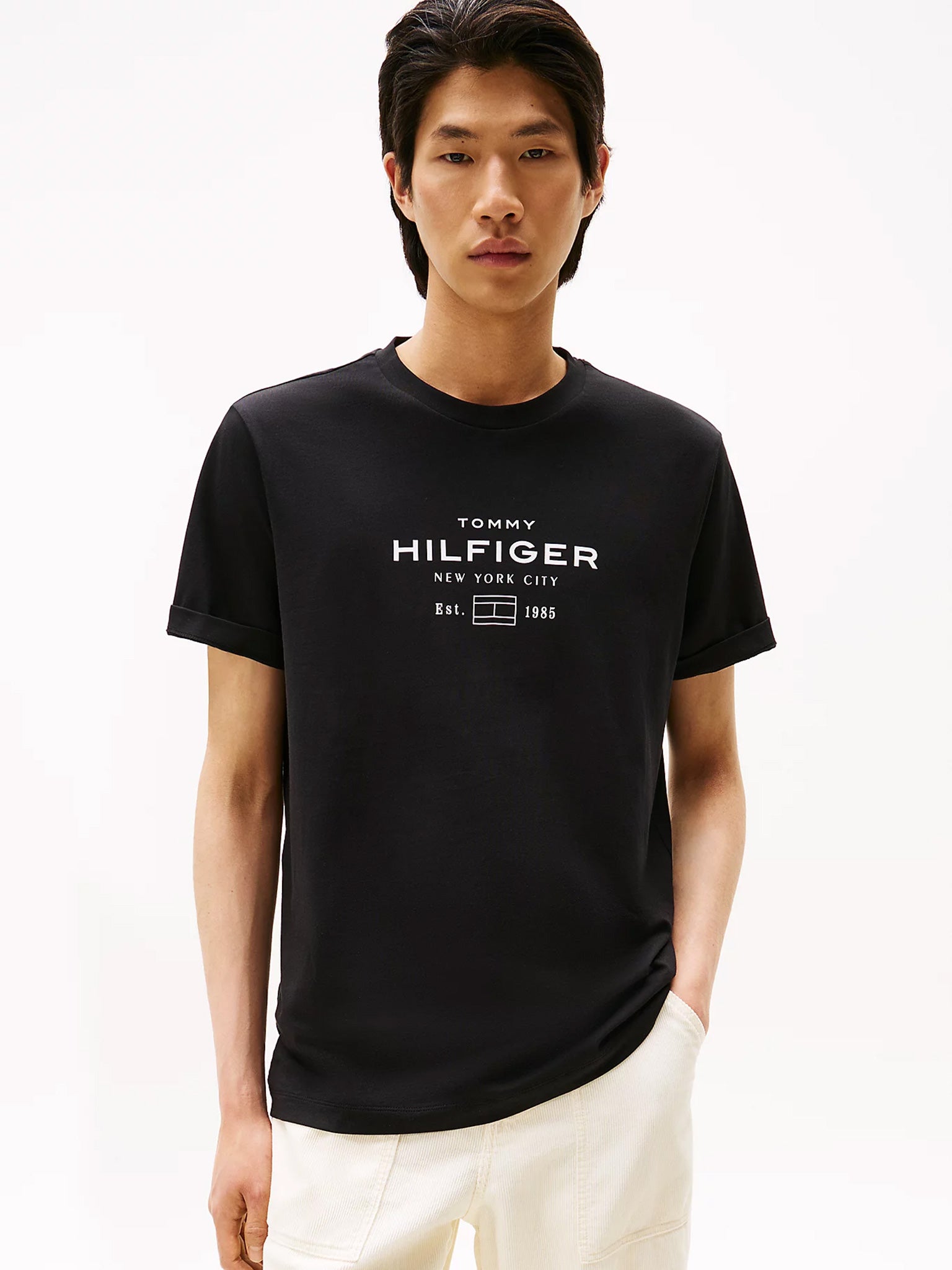 Ανδρικό t-shirt HILFIGER STACK GRAPHIC TEE MW0MW40002BDS | MW0MW40002BDS