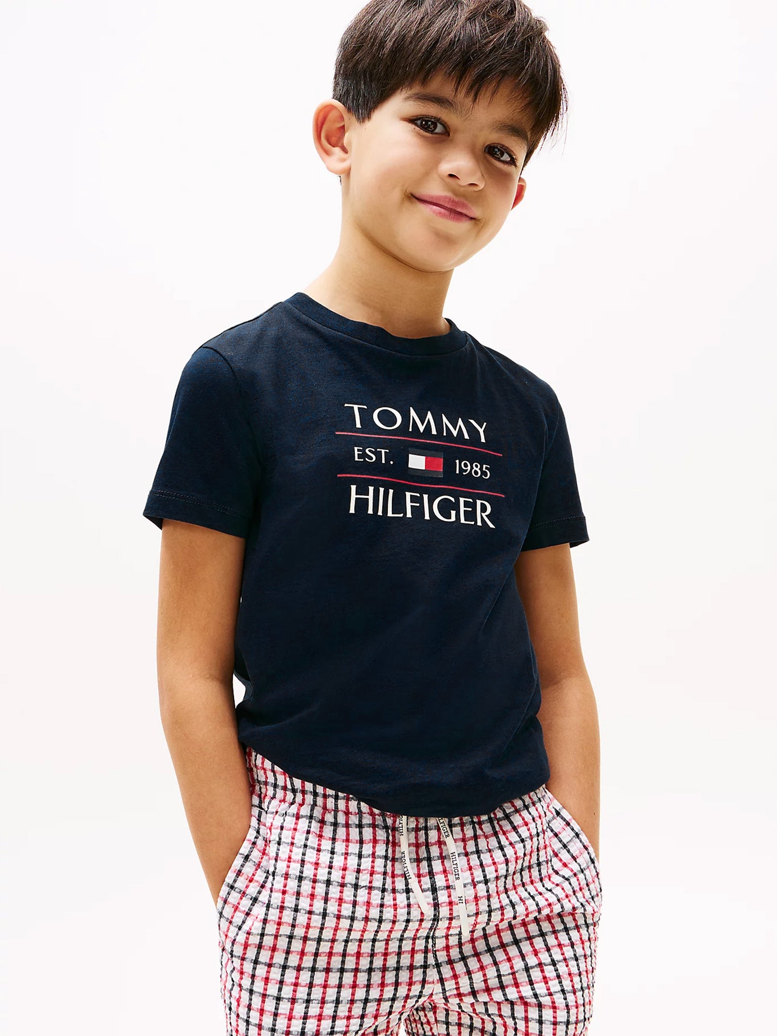 Παιδική μπλούζα μακό TOMMY FLAG HILFIGER REG TEE SS KB0KB09538C1G | KB0KB09538C1G