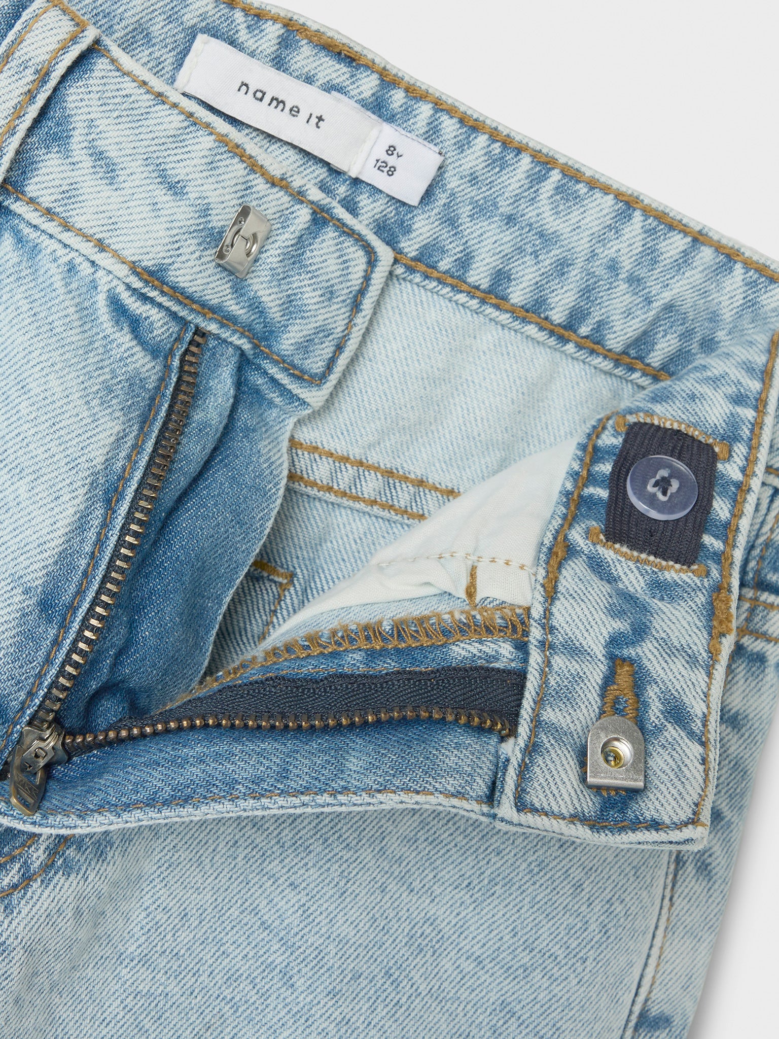 Εφηβικό σορτς τζιν NKFBELLA HW WIDE DNM SHORTS 1488-BE NOOS 13240207 | 13240207