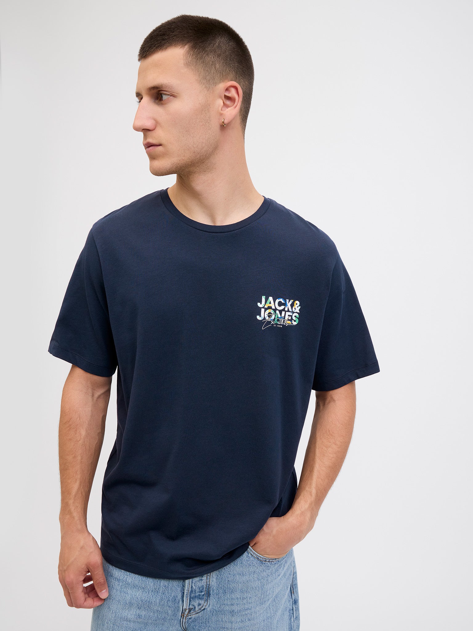 Ανδρικό t-shirt JJGEPLAS TEE SS CREW NECK LN 12278523 | 12278523