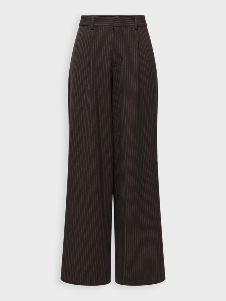 Γυναικείο παντελόνι με ρίγα ONLZINA MW WIDE PINSTRIPE PANT 15382217 | 15382217