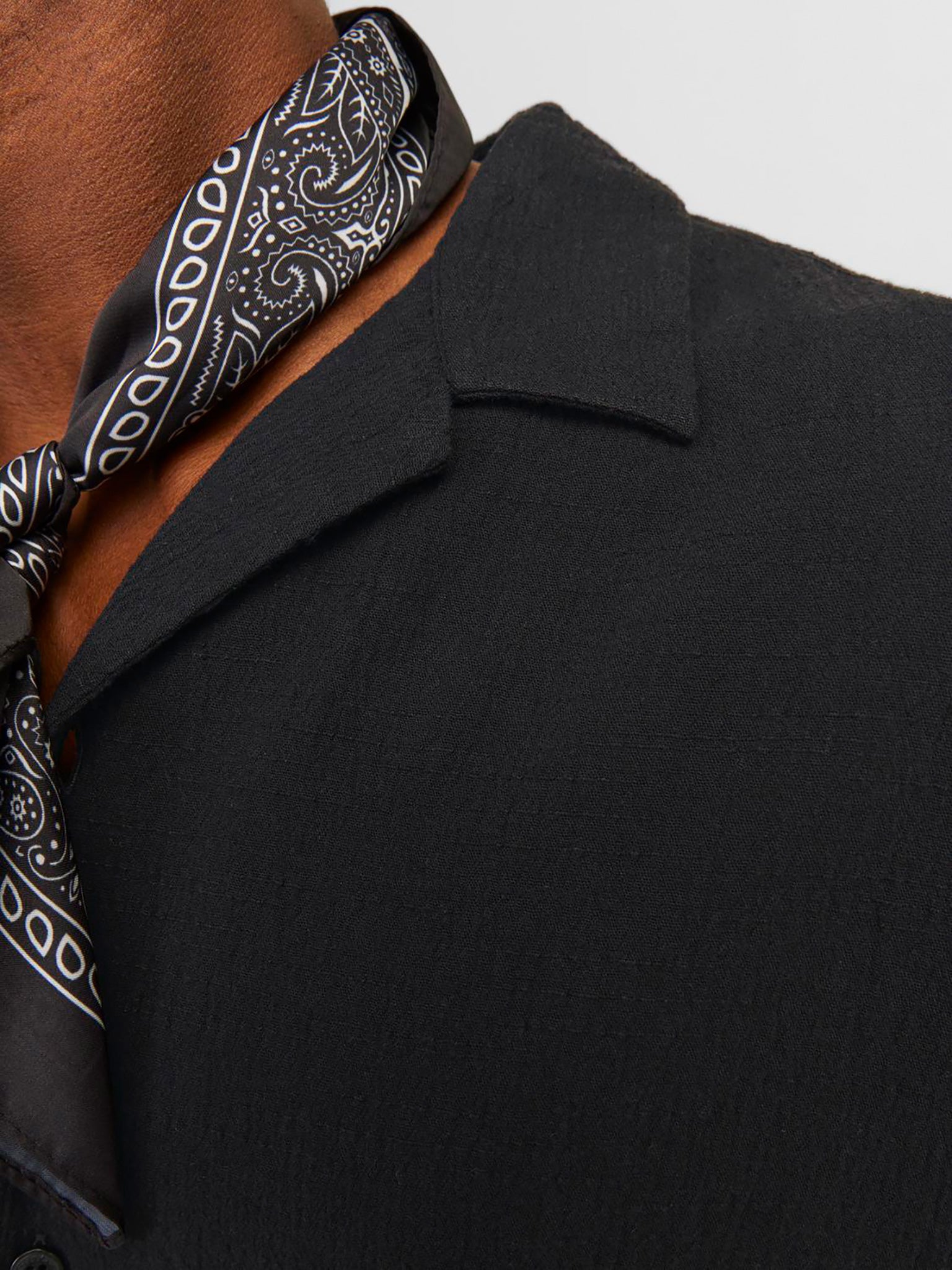 Ανδρικό πουκάμισο γκοφρέ JORLUKE CRINKLE RESORT SHIRT 12255781 | 12255781