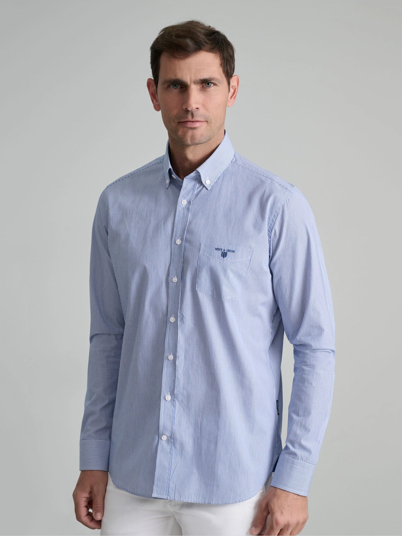 Ανδρικό πουκάμισο medium blue/white 24NG.BX177/1B.2 | 24NG.BX177/1B.2