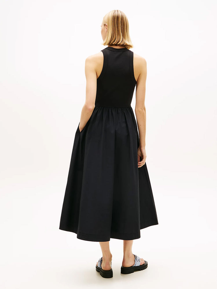 Γυναικείο φόρεμα TJW RIB POPLIN TANK DRESS EXT DW0DW22593BDS | DW0DW22593BDS