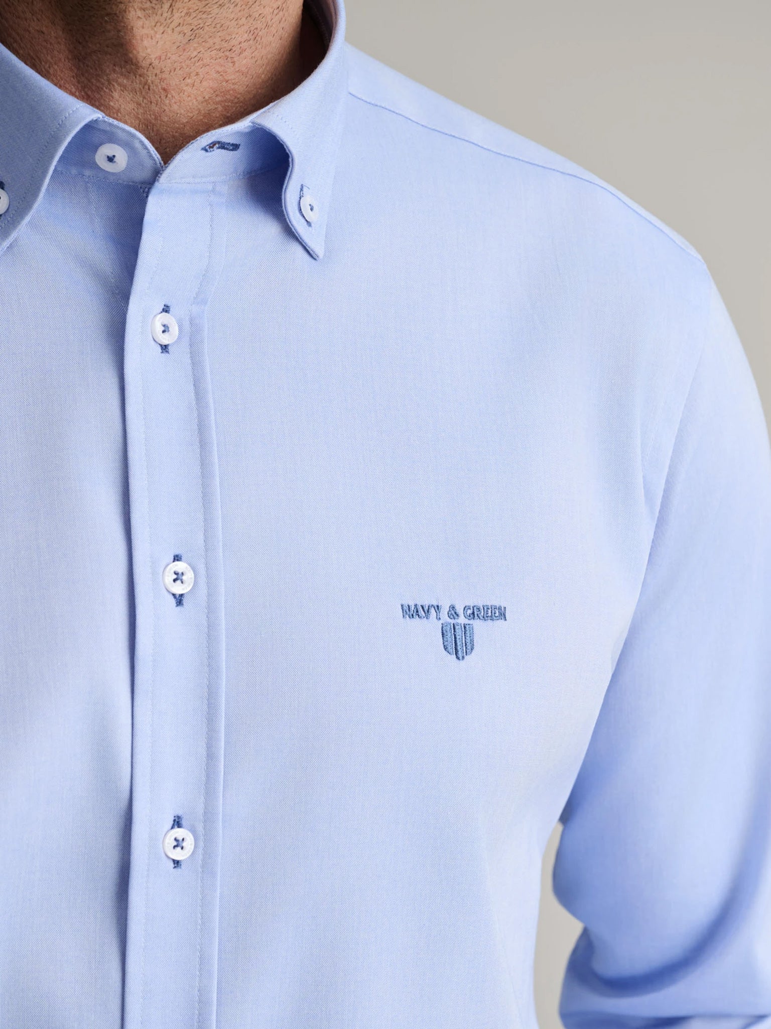 Ανδρικό πουκάμισο deep light blue | 24NG.BX220/1B.3