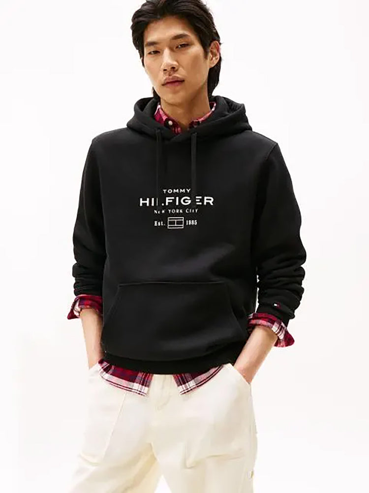 Ανδρική μπλούζα φούτερ OVAL GRAPHIC HOODIE MW0MW40864BDS | MW0MW40864BDS