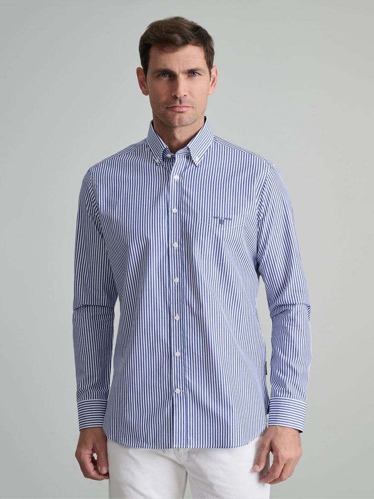 Ανδρικό πουκάμισο dark raf/white 24NG.BX177/1B.2 | 24NG.BX177/1B.2