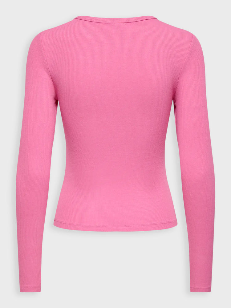 Γυναικεία μπλούζα ριπ ONLNORA L/S O NECK TOP CS JRS 15370890 | 15370890