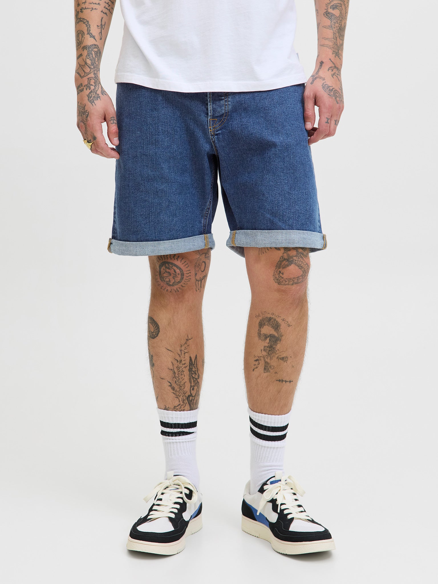 Ανδρική βερμούδα τζιν JJIRICK JJBASIC SHORTS AT 12269499 | 12269499