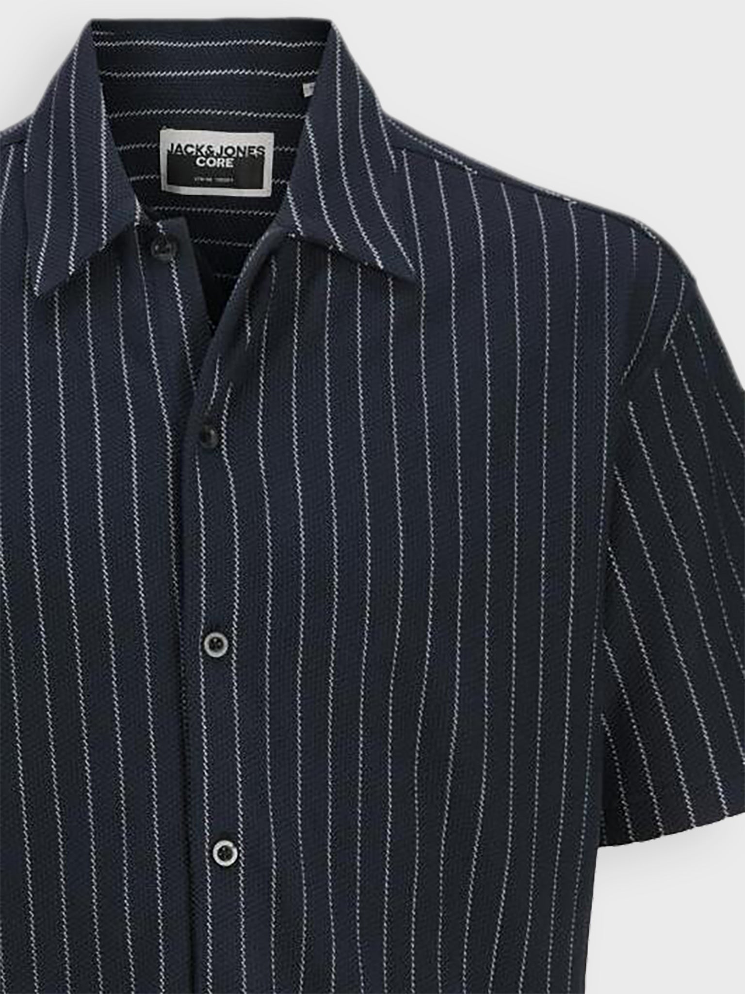 Ανδρικό πουκάμισο ριγέ JCOFUSION TEXTURE SHIRT SS 12290212 | 12290212