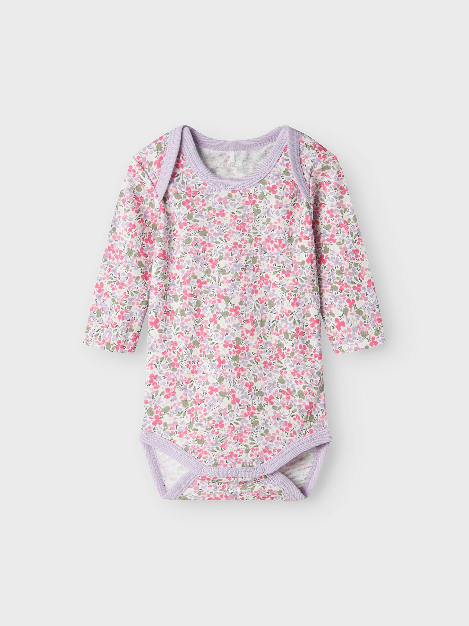 Βρεφικά κορμάκια σετ 3 τεμ NBFBODY 3P LS LILAC PETIT FLOWER NOOS 13232735 | 13232735