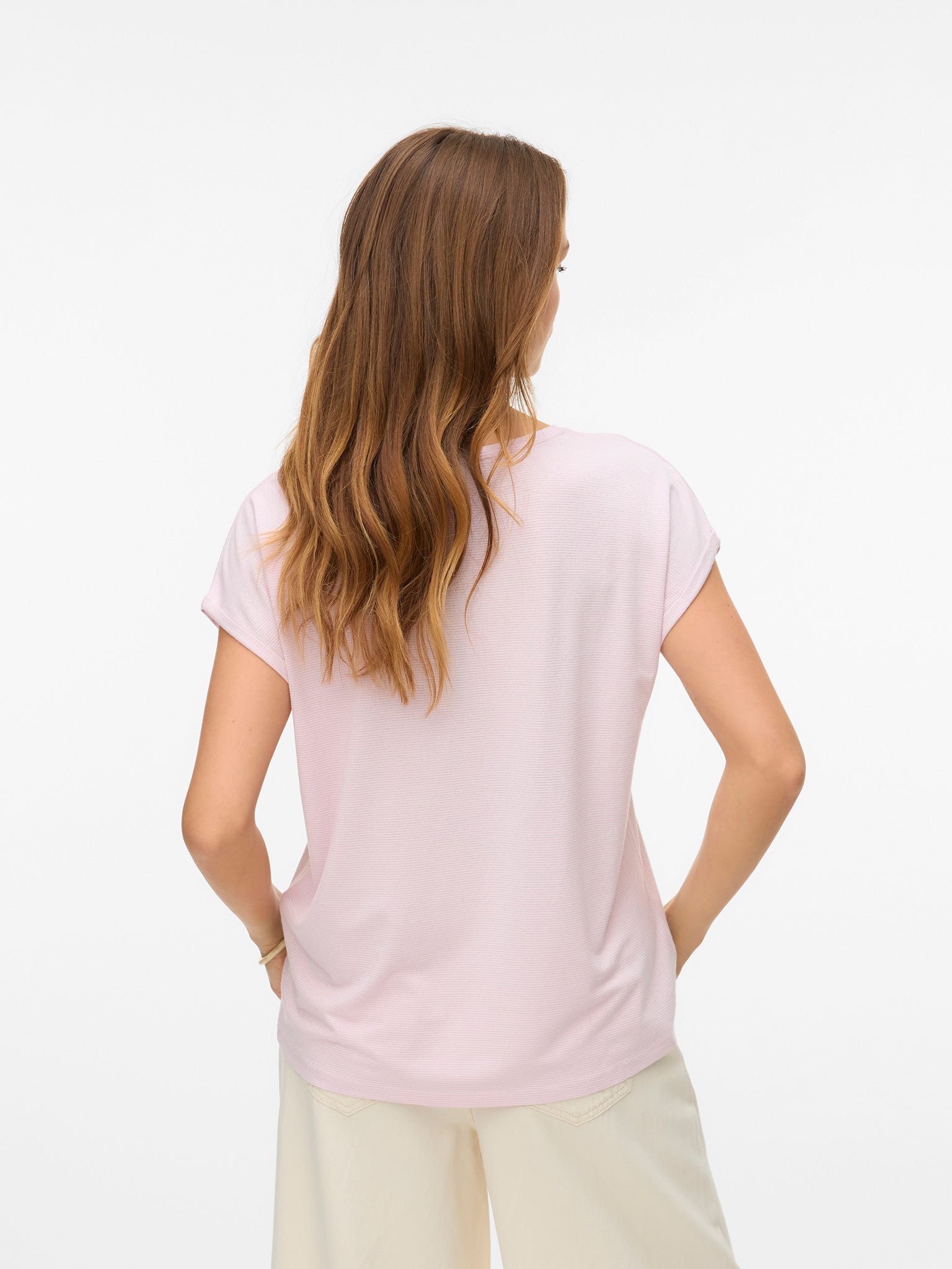 Γυναικεία μπλούζα VMLAVA GLITTER SS TOP STRIPE LX JRS NOOS 10250488 | 10250488