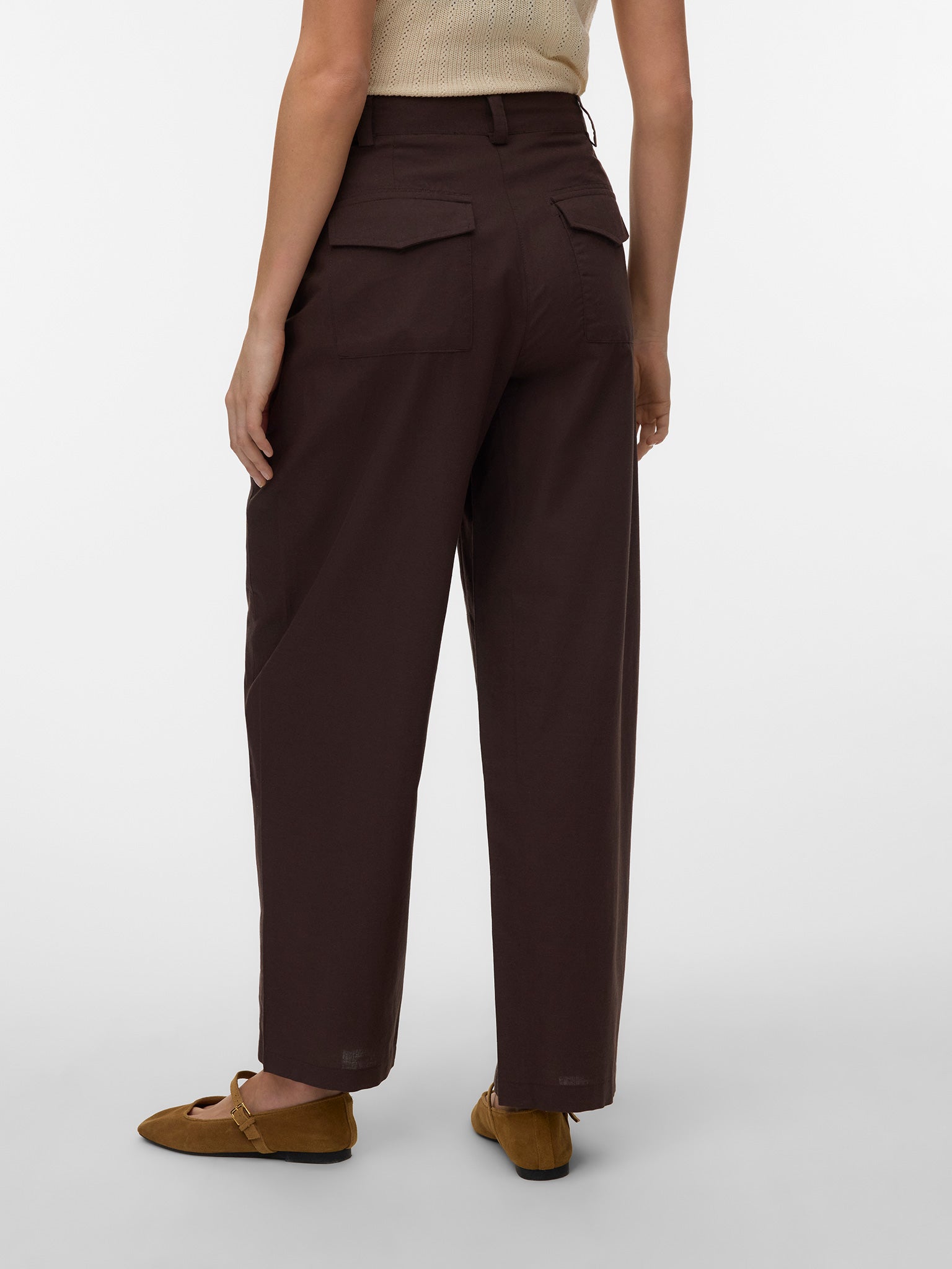 Γυναικείο παντελόνι VMSELMA HW BARREL PANTS WVN NOOS 10345666 | 10345666
