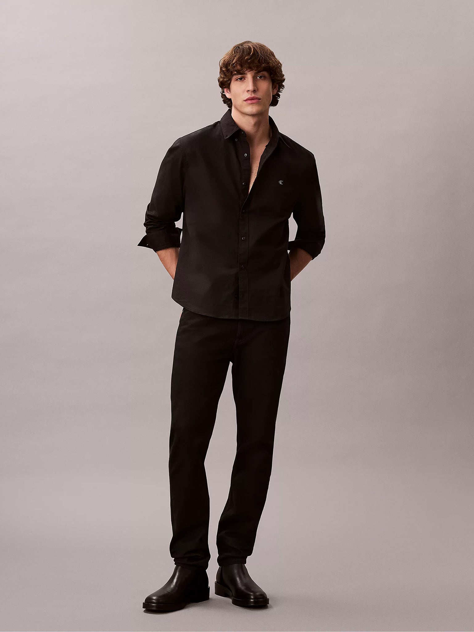 Ανδρικό πουκάμισο oxford LS SOLID OXFORD CLASSIC SHIRT LV140EM125UB1 | LV140EM125UB1