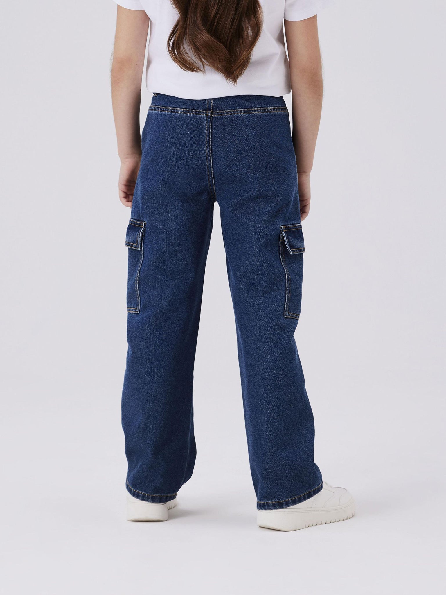 Εφηβικό παντελόνι τζιν NKFROSE HW WIDE CARGO JEANS 6190-BS NOOS 13220709 | 13220709